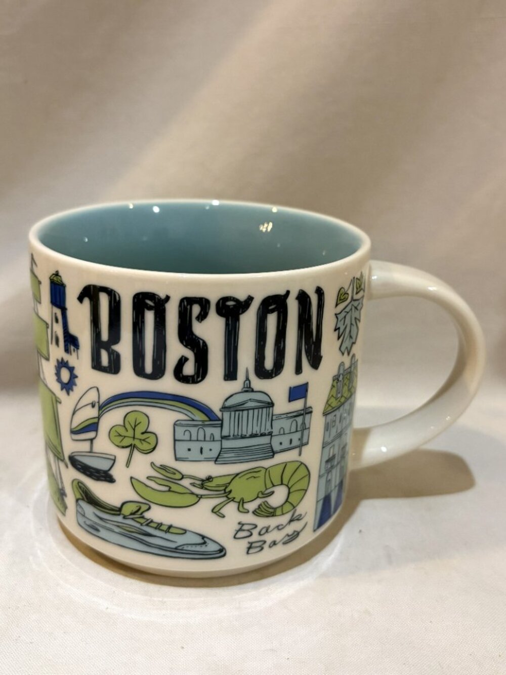 Starbucks Been There Series Boston 14 oz Coffee Mug 2018 EUC